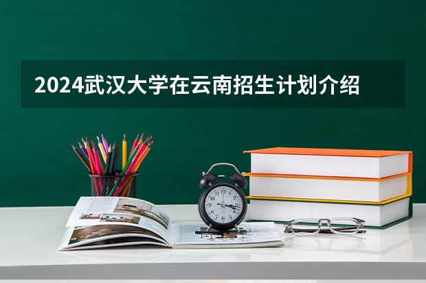 2024武汉大学在云南招生计划介绍