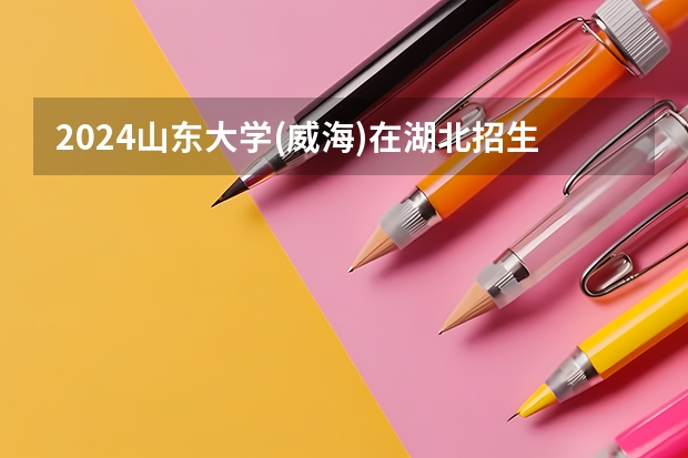 2024山东大学(威海)在湖北招生计划介绍