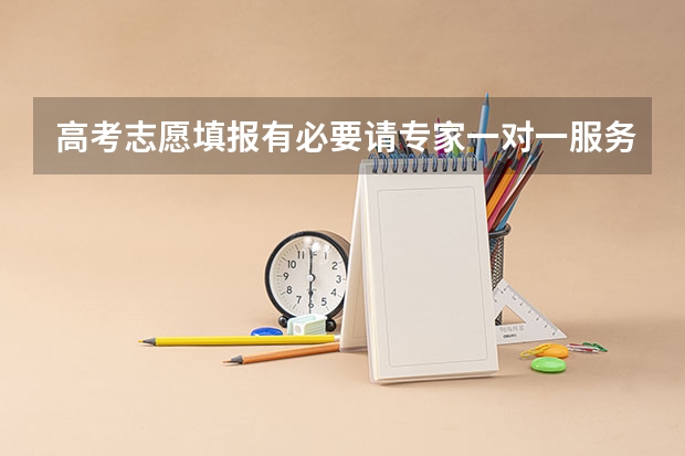 高考志愿填报有必要请专家一对一服务吗？