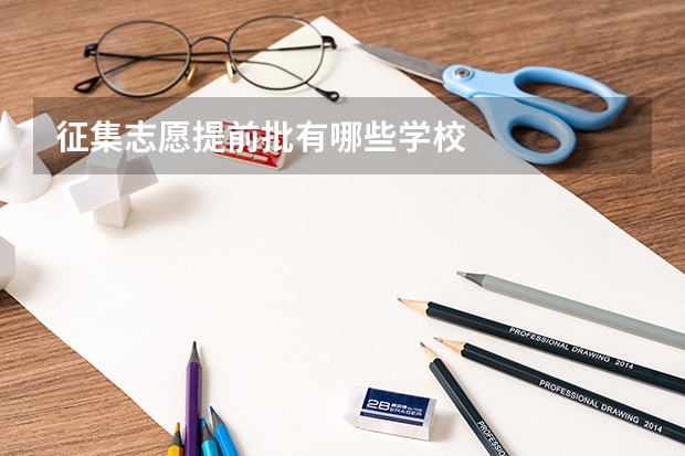 征集志愿提前批有哪些学校