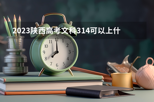 2023陕西高考文科314可以上什么大学
