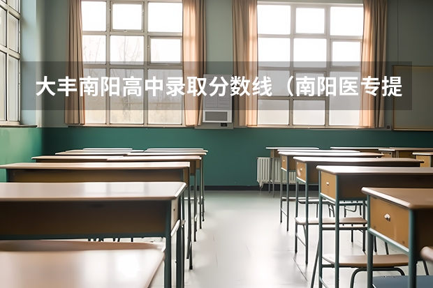 大丰南阳高中录取分数线（南阳医专提前批的好处）
