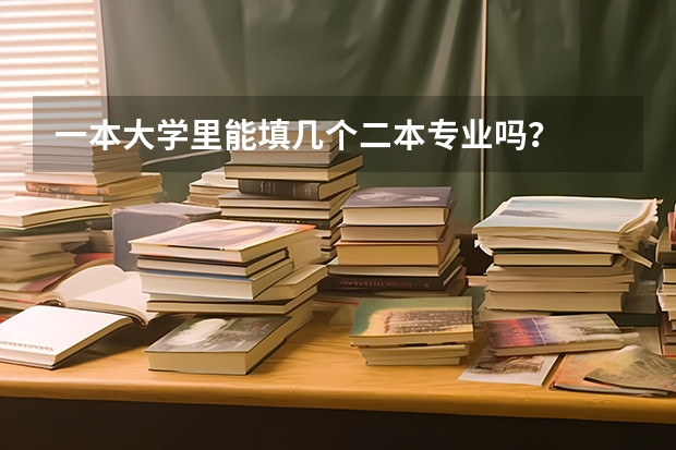 一本大学里能填几个二本专业吗？