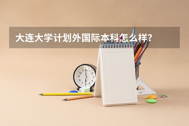大连大学计划外国际本科怎么样？