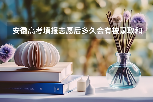 安徽高考填报志愿后多久会有被录取和录取查询