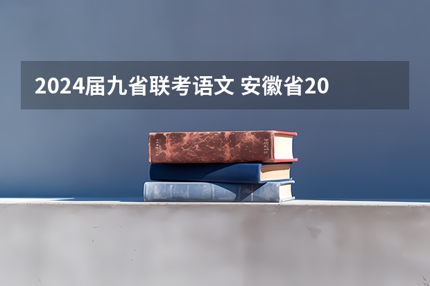 2024届九省联考语文 安徽省2024年高考文理科人数