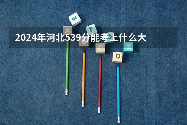 2024年河北539分能考上什么大学？