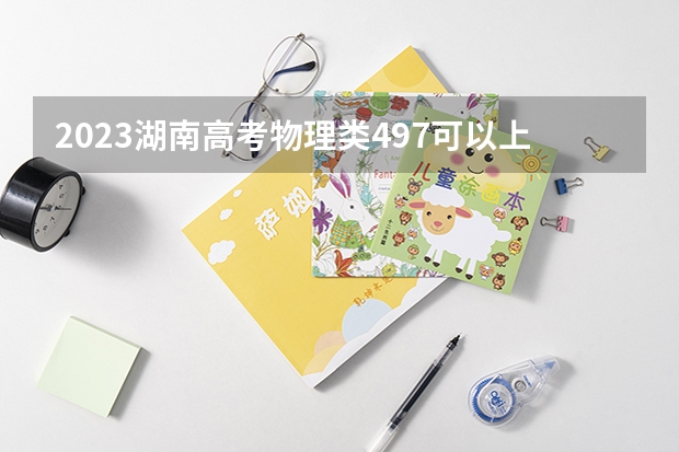 2023湖南高考物理类497可以上什么大学