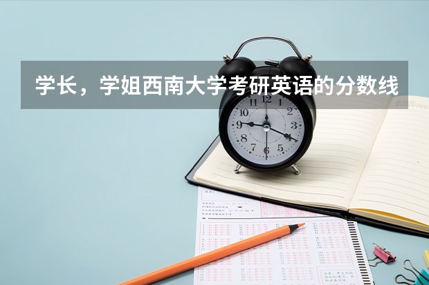 学长，学姐西南大学考研英语的分数线是多少