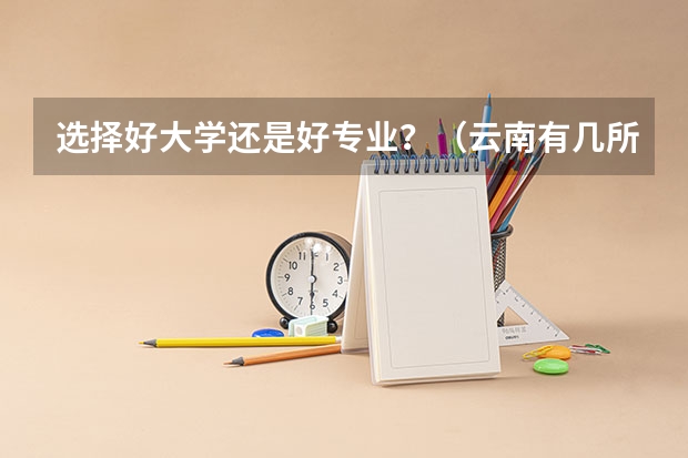 选择好大学还是好专业？（云南有几所一本大学）