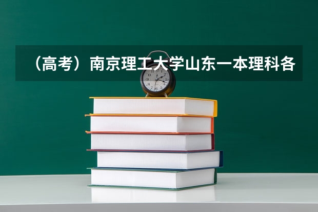 （高考）南京理工大学山东一本理科各专业的录取分数线是多少（急，各位帮帮忙啦）