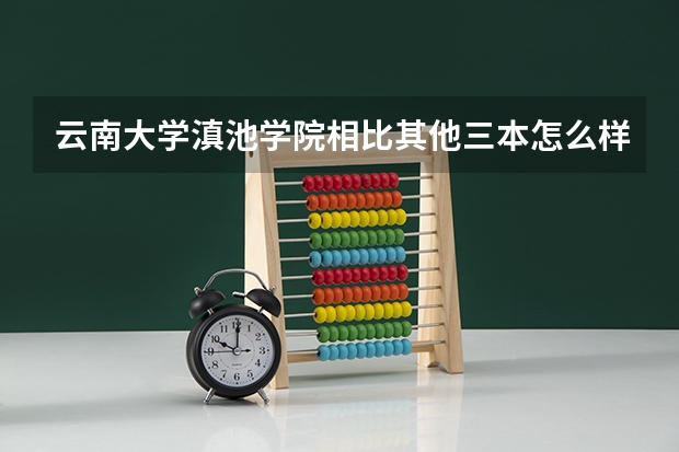 云南大学滇池学院相比其他三本怎么样？