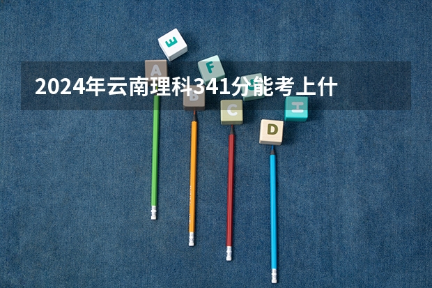 2024年云南理科341分能考上什么大学？