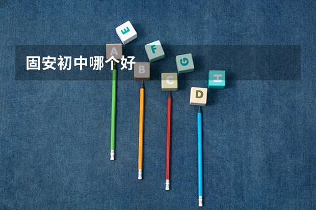 固安初中哪个好