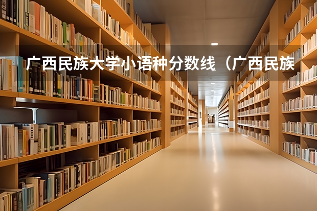 广西民族大学小语种分数线（广西民族大学分数线）