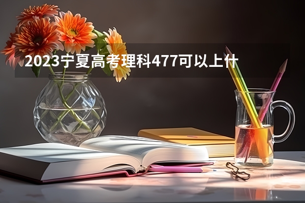 2023宁夏高考理科477可以上什么大学