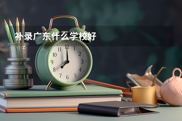 补录广东什么学校好