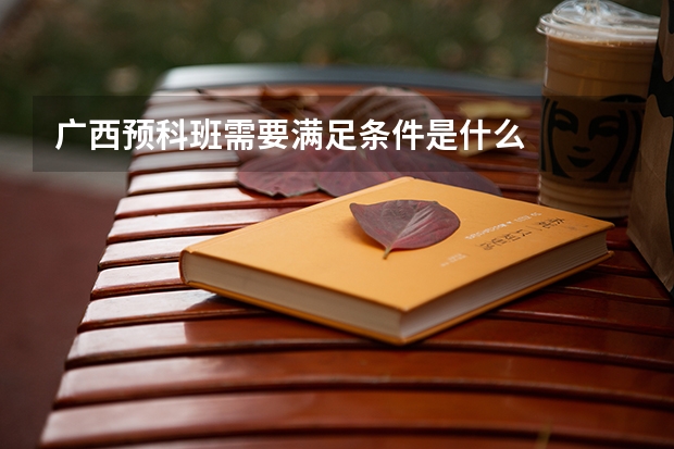 广西预科班需要满足条件是什么
