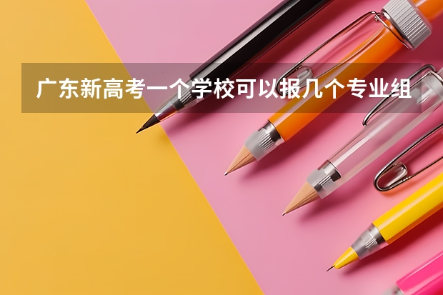 广东新高考一个学校可以报几个专业组 广东高考志愿可以填几个院校专业组志愿？