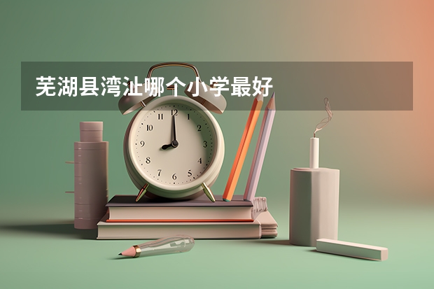 芜湖县湾沚哪个小学最好