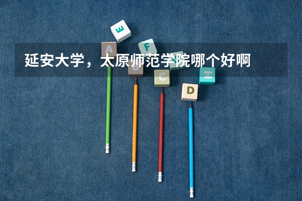 延安大学，太原师范学院哪个好啊