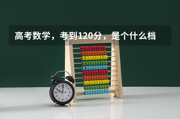 高考数学,考到120分,是个什么档次?