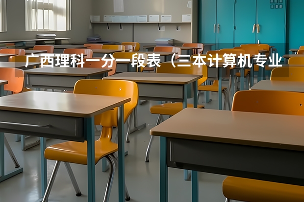 广西理科一分一段表（三本计算机专业大学排名及分数线？）