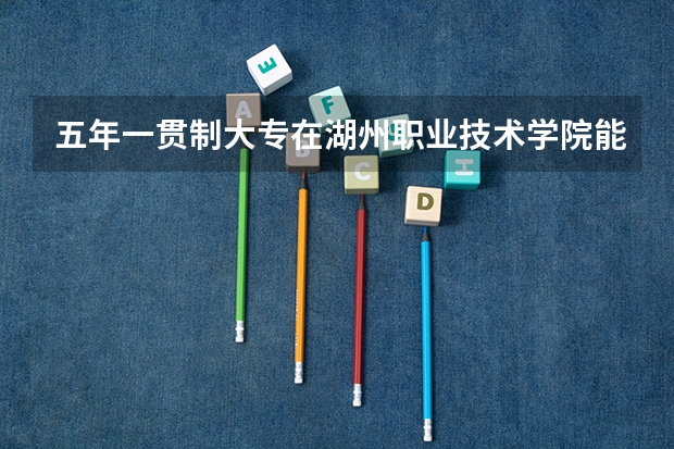 五年一贯制大专在湖州职业技术学院能专升本吗?难度大吗?