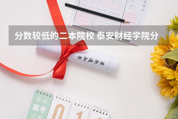 分数较低的二本院校 泰安财经学院分数线