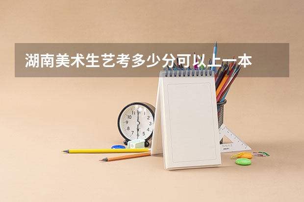 湖南美术生艺考多少分可以上一本