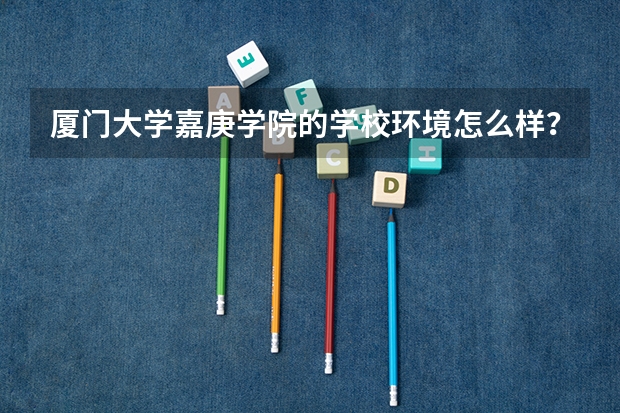 厦门大学嘉庚学院的学校环境怎么样？