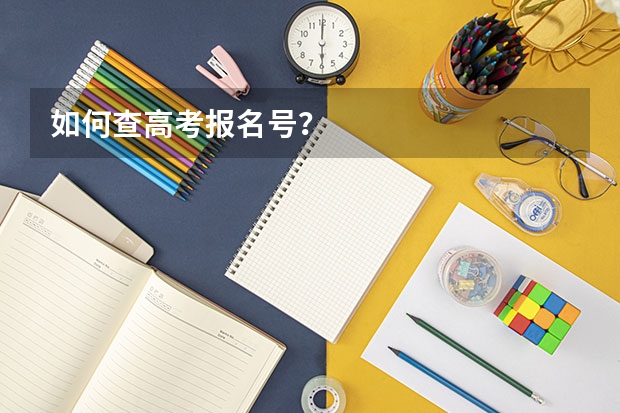 如何查高考报名号？