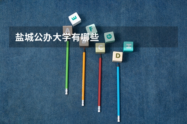 盐城公办大学有哪些