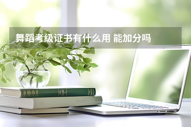 舞蹈考级证书有什么用 能加分吗