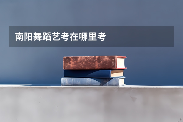 南阳舞蹈艺考在哪里考