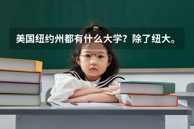 美国纽约州都有什么大学？除了纽大。