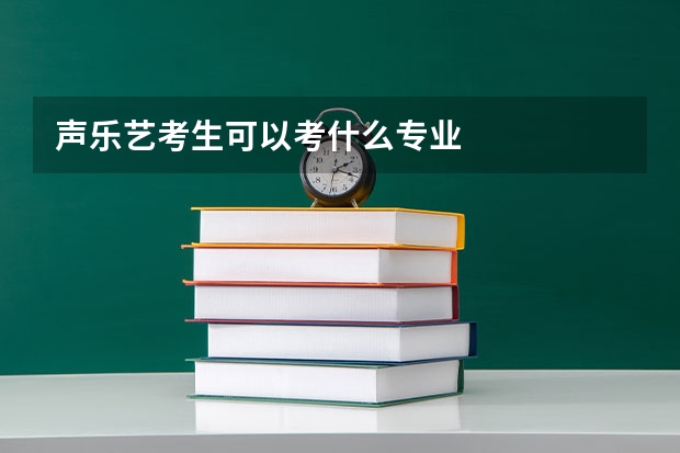 声乐艺考生可以考什么专业