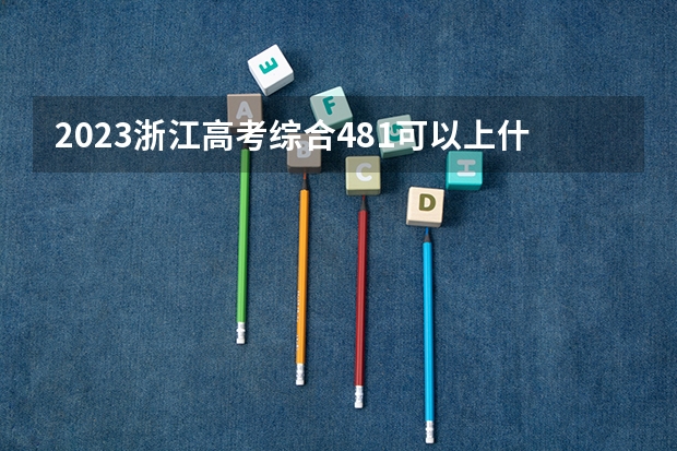 2023浙江高考综合481可以上什么大学