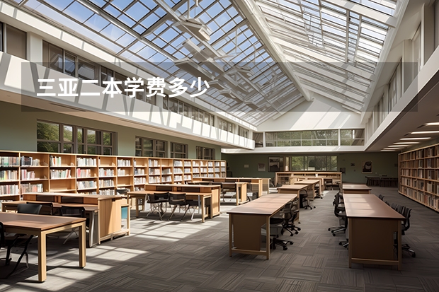 三亚二本学费多少
