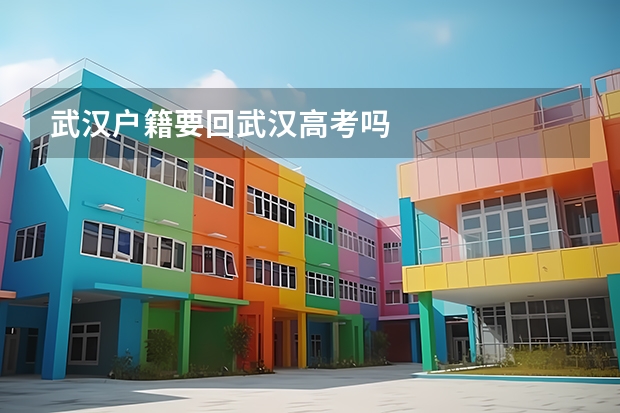 武汉户籍要回武汉高考吗