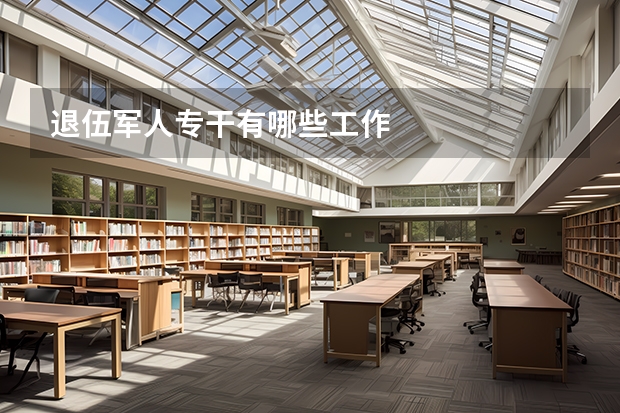 退伍军人专干有哪些工作
