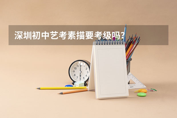深圳初中艺考素描要考级吗？