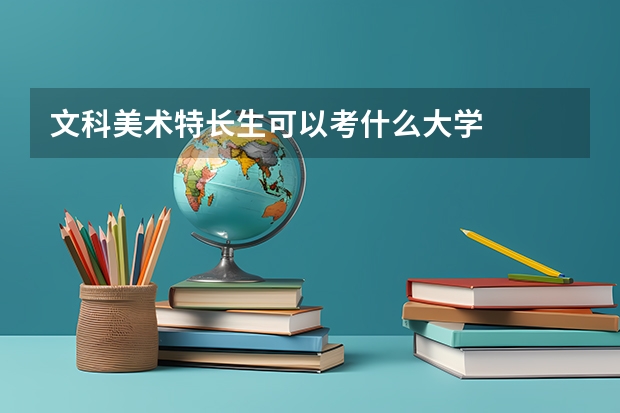 文科美术特长生可以考什么大学