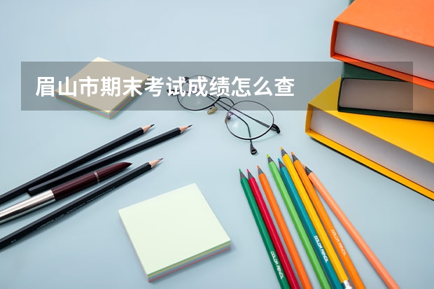 眉山市期末考试成绩怎么查
