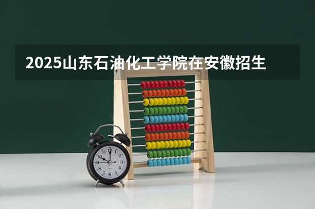 2025山东石油化工学院在安徽招生计划一览表