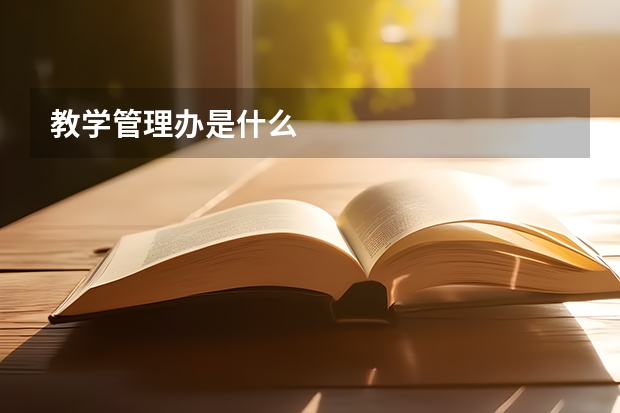 教学管理办是什么