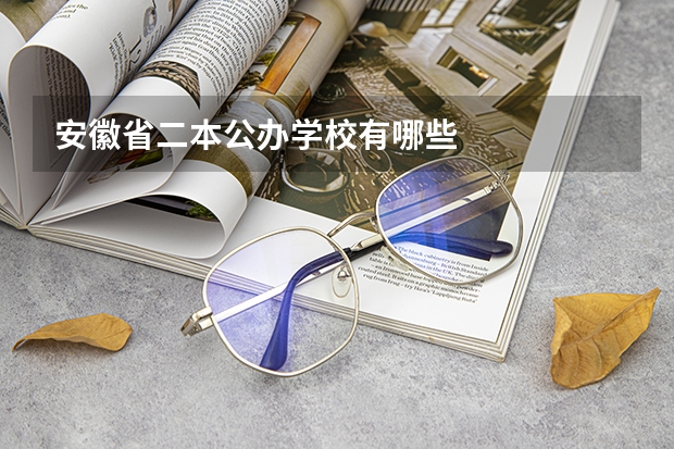 安徽省二本公办学校有哪些