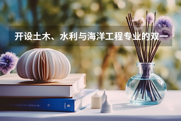 开设土木、水利与海洋工程专业的双一流类大学有几所