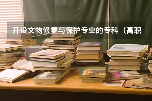 开设文物修复与保护专业的专科（高职）类大学有几所