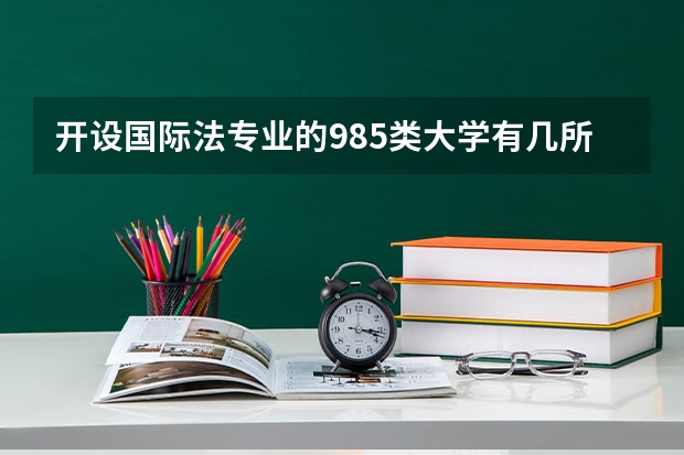 开设国际法专业的985类大学有几所